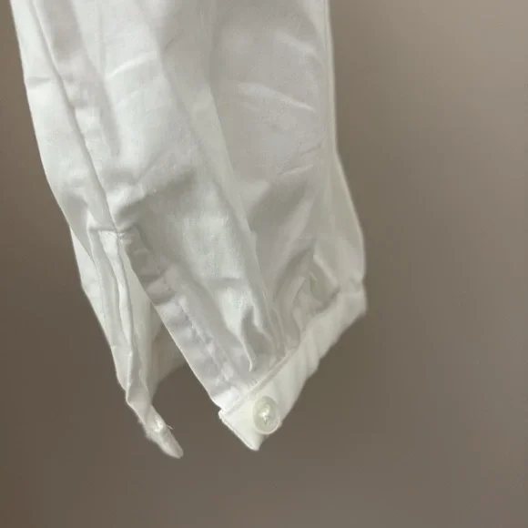 New STAUD Demi Dress White Tiered Maxi Cotton 3/4 Sleeves Size S - Picture 5 of 16